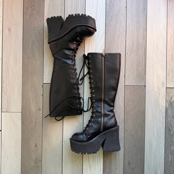 Delia’s By Dolls Kill Animal Behavior Knee High Boots - Picture 2 of 16